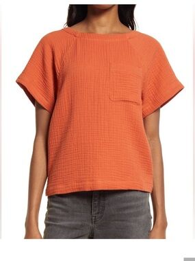 Madewell Asha Double Gauze top, XS